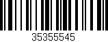 Código de barras (EAN, GTIN, SKU, ISBN): '35355545'