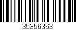 Código de barras (EAN, GTIN, SKU, ISBN): '35356363'