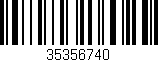 Código de barras (EAN, GTIN, SKU, ISBN): '35356740'