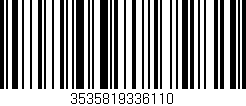 Código de barras (EAN, GTIN, SKU, ISBN): '3535819336110'