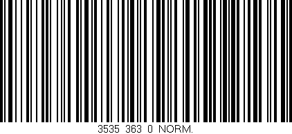 Código de barras (EAN, GTIN, SKU, ISBN): '3535_363_0_NORM.'