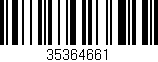 Código de barras (EAN, GTIN, SKU, ISBN): '35364661'