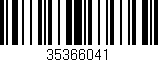 Código de barras (EAN, GTIN, SKU, ISBN): '35366041'