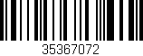 Código de barras (EAN, GTIN, SKU, ISBN): '35367072'