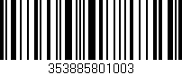 Código de barras (EAN, GTIN, SKU, ISBN): '353885801003'