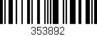 Código de barras (EAN, GTIN, SKU, ISBN): '353892'