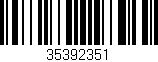 Código de barras (EAN, GTIN, SKU, ISBN): '35392351'