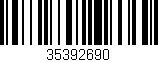 Código de barras (EAN, GTIN, SKU, ISBN): '35392690'