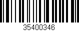 Código de barras (EAN, GTIN, SKU, ISBN): '35400346'
