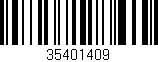 Código de barras (EAN, GTIN, SKU, ISBN): '35401409'