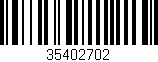Código de barras (EAN, GTIN, SKU, ISBN): '35402702'
