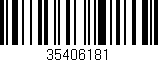 Código de barras (EAN, GTIN, SKU, ISBN): '35406181'