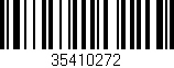 Código de barras (EAN, GTIN, SKU, ISBN): '35410272'