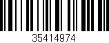 Código de barras (EAN, GTIN, SKU, ISBN): '35414974'