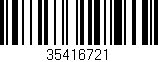 Código de barras (EAN, GTIN, SKU, ISBN): '35416721'