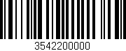 Código de barras (EAN, GTIN, SKU, ISBN): '3542200000'