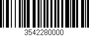 Código de barras (EAN, GTIN, SKU, ISBN): '3542280000'