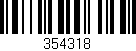 Código de barras (EAN, GTIN, SKU, ISBN): '354318'
