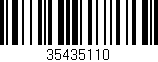 Código de barras (EAN, GTIN, SKU, ISBN): '35435110'