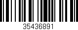 Código de barras (EAN, GTIN, SKU, ISBN): '35436891'