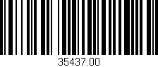 Código de barras (EAN, GTIN, SKU, ISBN): '35437.00'