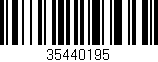 Código de barras (EAN, GTIN, SKU, ISBN): '35440195'