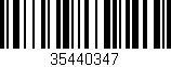 Código de barras (EAN, GTIN, SKU, ISBN): '35440347'