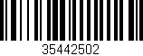 Código de barras (EAN, GTIN, SKU, ISBN): '35442502'