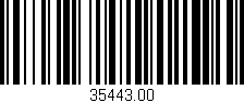 Código de barras (EAN, GTIN, SKU, ISBN): '35443.00'