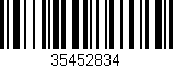 Código de barras (EAN, GTIN, SKU, ISBN): '35452834'