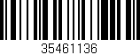 Código de barras (EAN, GTIN, SKU, ISBN): '35461136'