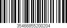Código de barras (EAN, GTIN, SKU, ISBN): '35466855200204'