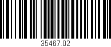 Código de barras (EAN, GTIN, SKU, ISBN): '35467.02'
