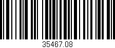 Código de barras (EAN, GTIN, SKU, ISBN): '35467.08'