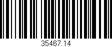 Código de barras (EAN, GTIN, SKU, ISBN): '35467.14'