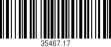 Código de barras (EAN, GTIN, SKU, ISBN): '35467.17'