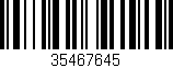 Código de barras (EAN, GTIN, SKU, ISBN): '35467645'