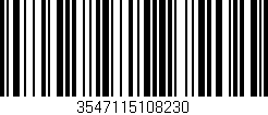 Código de barras (EAN, GTIN, SKU, ISBN): '3547115108230'