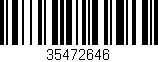 Código de barras (EAN, GTIN, SKU, ISBN): '35472646'