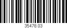 Código de barras (EAN, GTIN, SKU, ISBN): '35478.03'