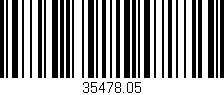 Código de barras (EAN, GTIN, SKU, ISBN): '35478.05'