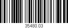 Código de barras (EAN, GTIN, SKU, ISBN): '35480.03'