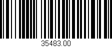 Código de barras (EAN, GTIN, SKU, ISBN): '35483.00'