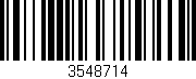 Código de barras (EAN, GTIN, SKU, ISBN): '3548714'