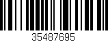 Código de barras (EAN, GTIN, SKU, ISBN): '35487695'