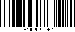 Código de barras (EAN, GTIN, SKU, ISBN): '3548929292757'