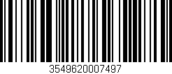 Código de barras (EAN, GTIN, SKU, ISBN): '3549620007497'