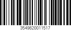 Código de barras (EAN, GTIN, SKU, ISBN): '3549620011517'