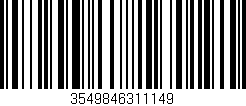 Código de barras (EAN, GTIN, SKU, ISBN): '3549846311149'