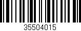 Código de barras (EAN, GTIN, SKU, ISBN): '35504015'